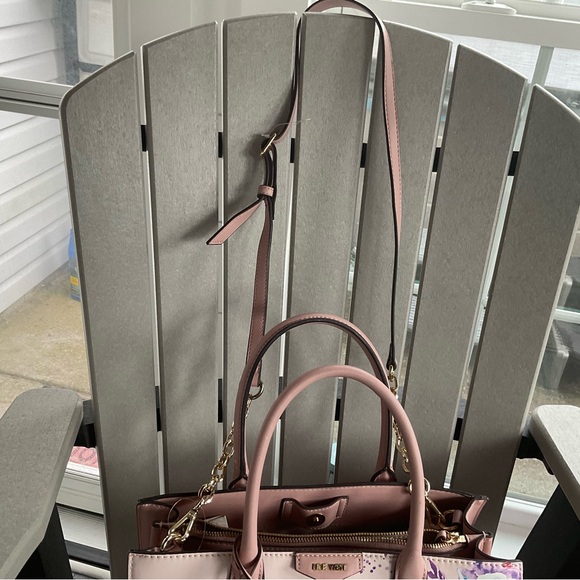 Nine West Pink Floral Satchel - Picture 5 of 7